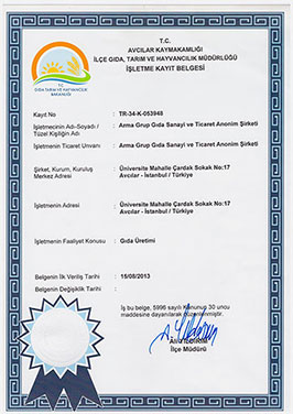 PRODUKTIONSERLAUBNISURKUNDE